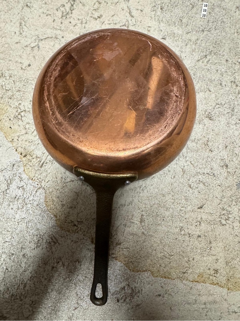 Copper-Finish Skillet with Cast Iron Handle - Copper